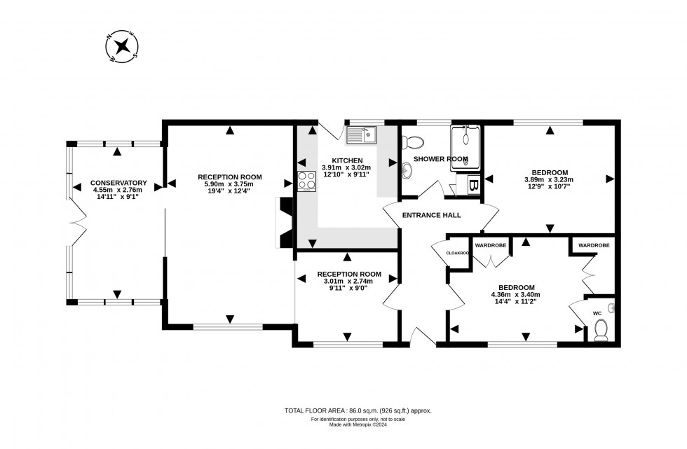 Floorplan for Franksbridge, Llandrindod Wells, Powys