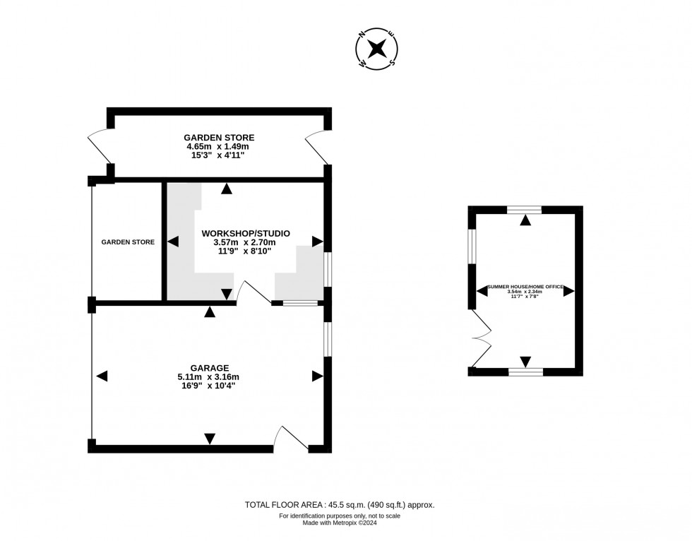 Floorplan for Franksbridge, Llandrindod Wells, Powys