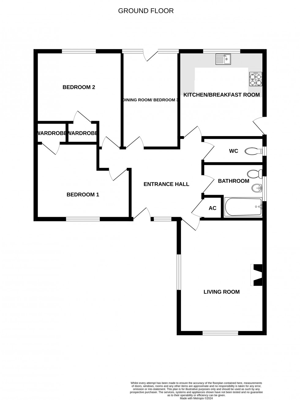 Floorplan for Camden Crescent, Brecon, Powys