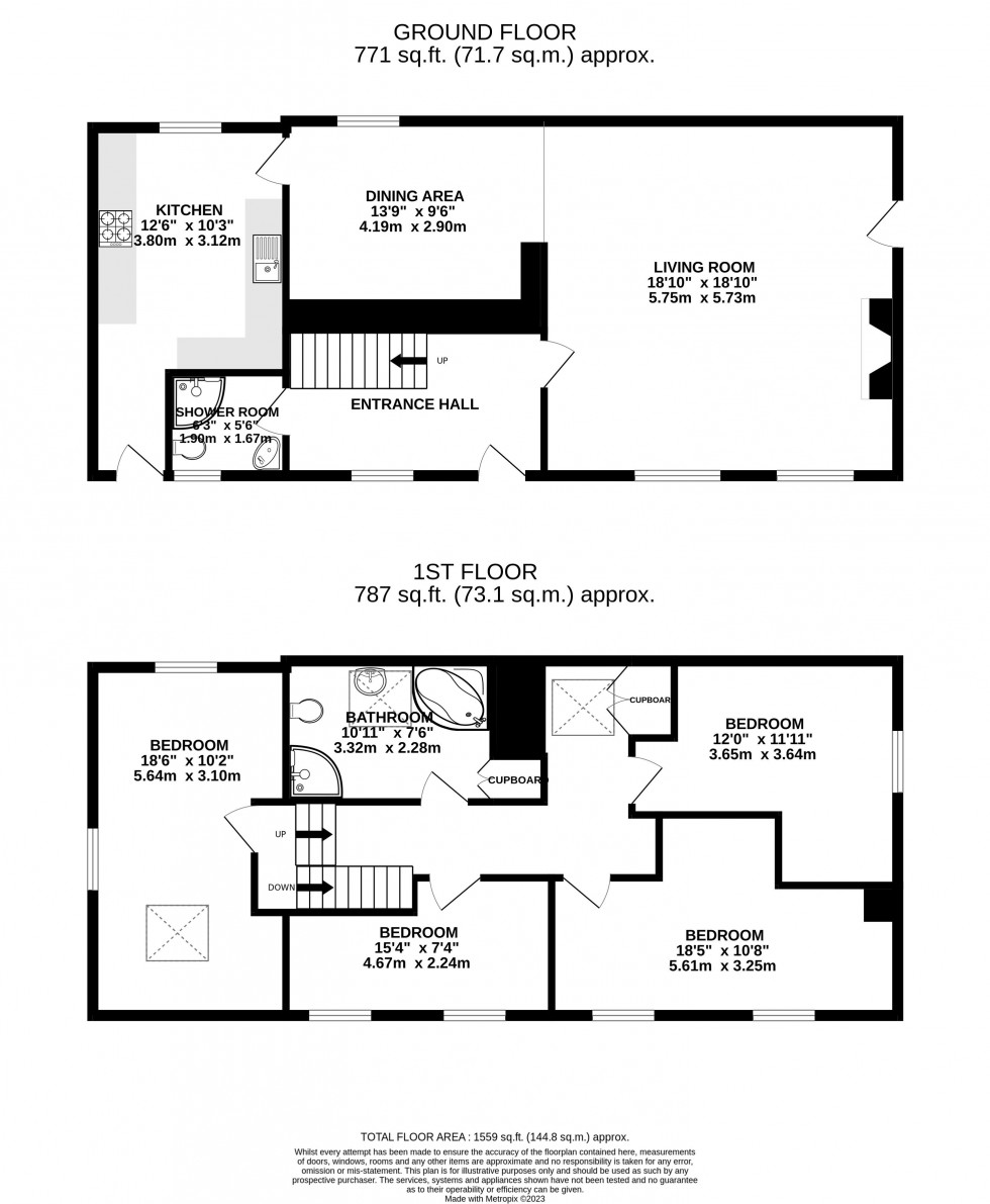 Floorplan for Llanfrynach, Brecon, Powys