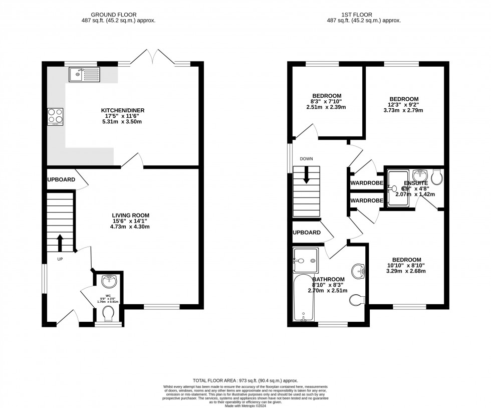 Floorplan for Brecon, Powys