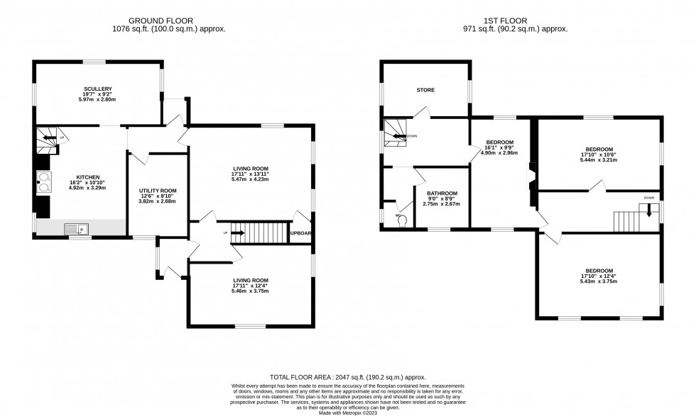 Floorplan for Llangorse, Brecon, Powys