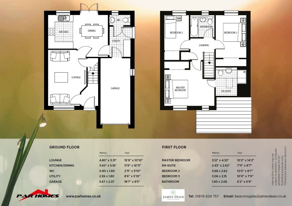 Floorplan for Brecon, Powys