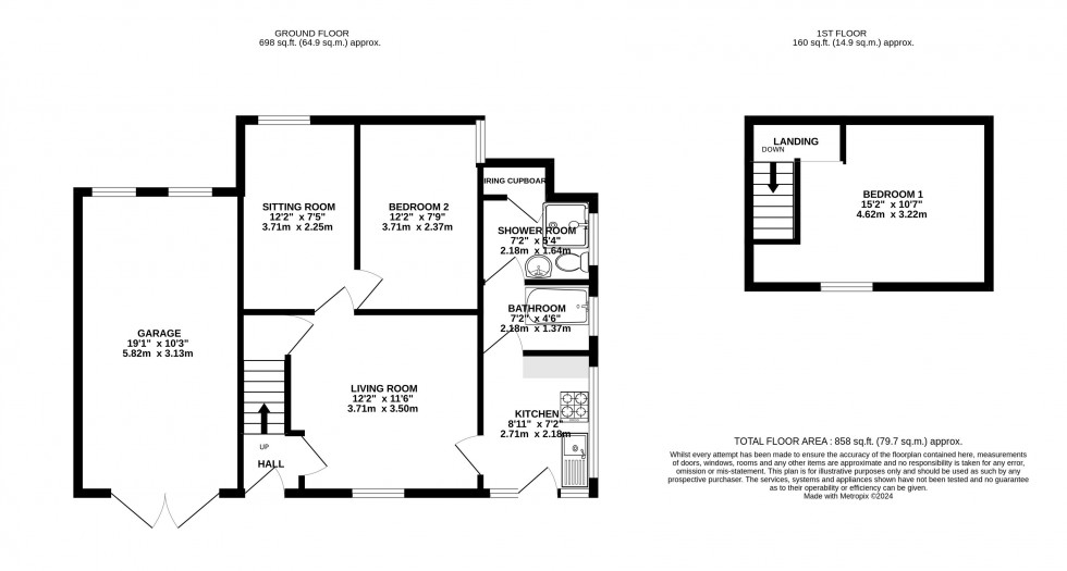 Floorplan for Gwehelog, Usk, Monmouthshire