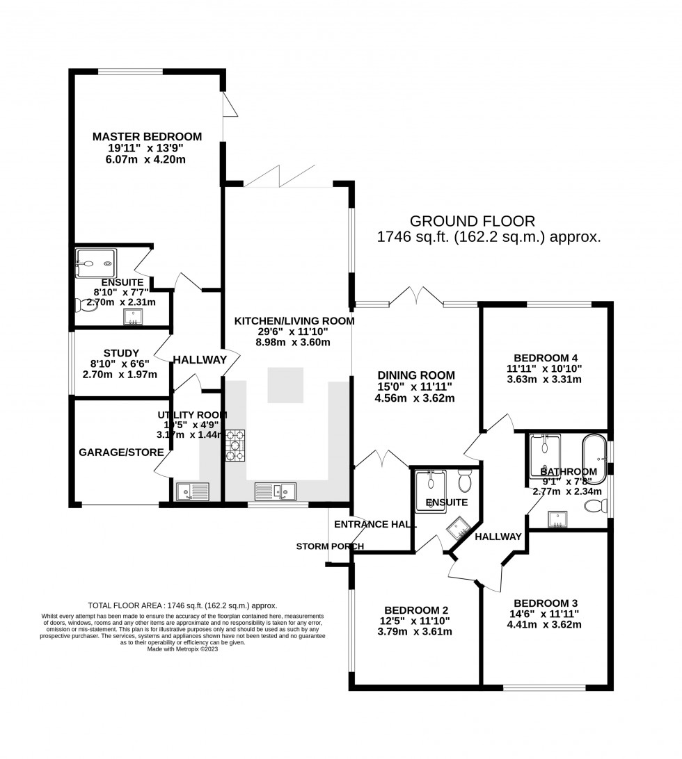 Floorplan for Knoll Road, Abergavenny, Monmouthshire