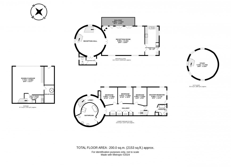 Floorplan for Erwood, Builth Wells, Powys