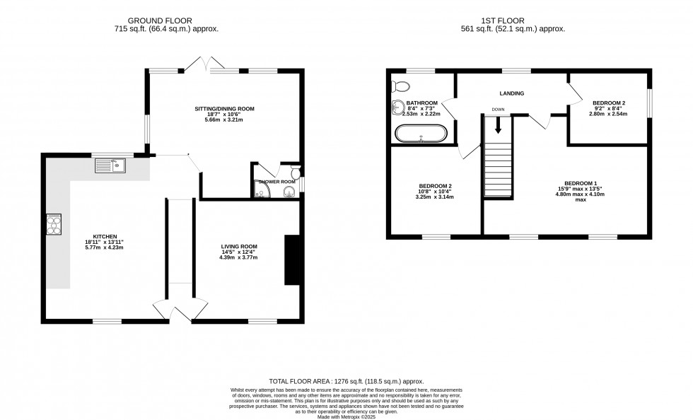 Floorplan for Llangors, Brecon, Powys