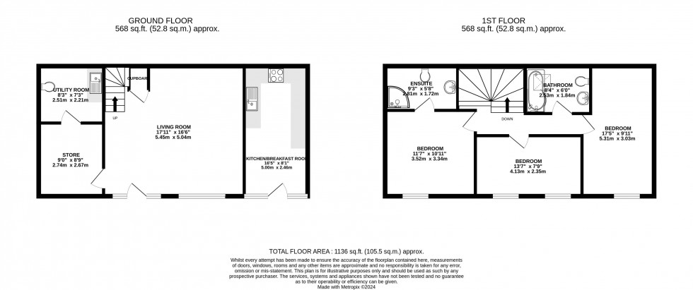 Floorplan for Cradoc Road, Brecon, Powys