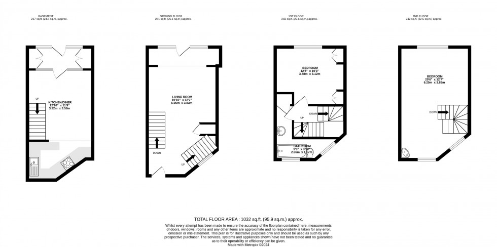 Floorplan for St Michael Street, Brecon, Powys