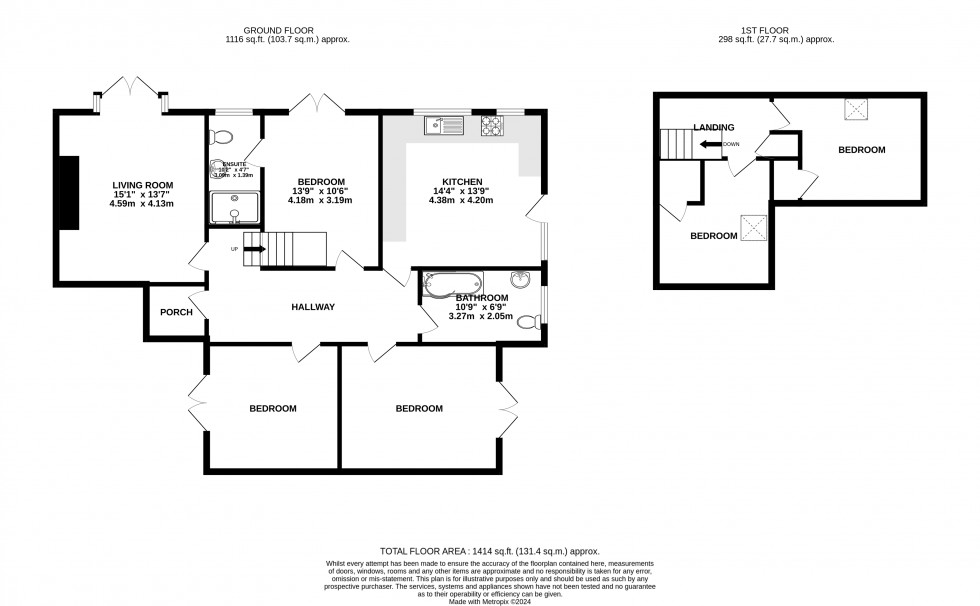 Floorplan for Lower Chapel, Brecon, Powys