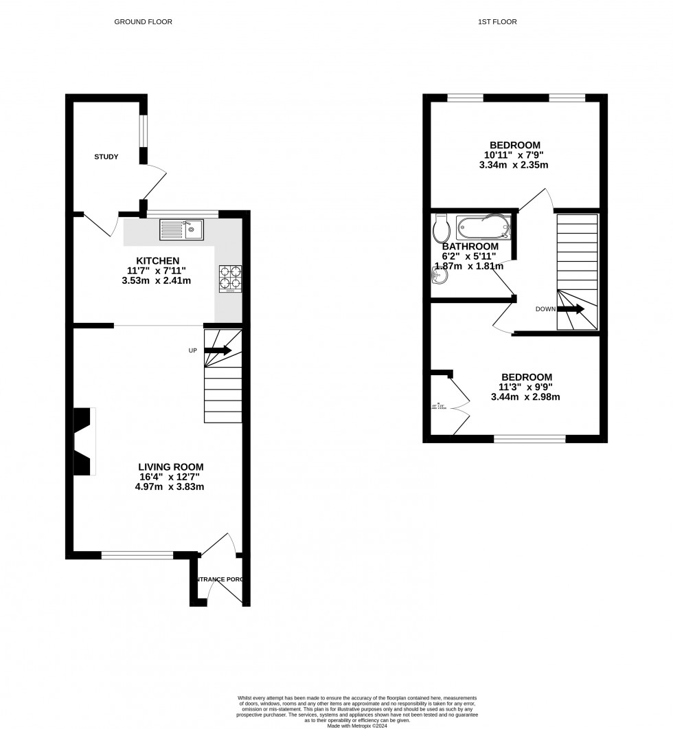 Floorplan for Newmarch Street, Brecon, Powys