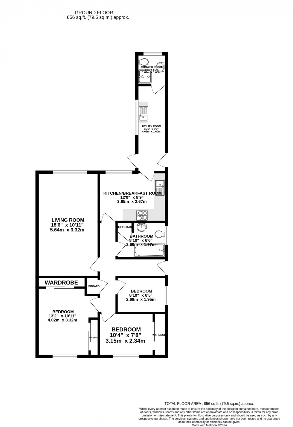 Floorplan for Beech Grove, Brecon, Powys