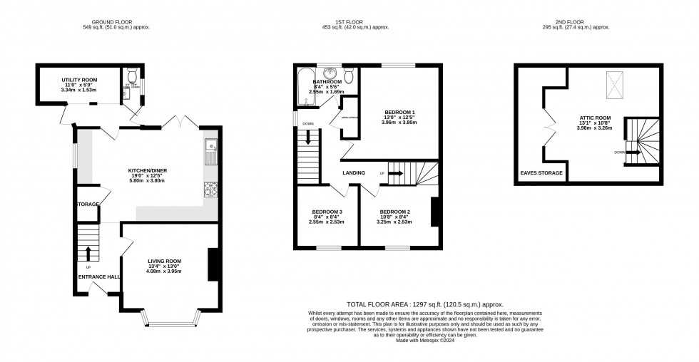 Floorplan for Old Barn Way, Abergavenny, Monmouthshire