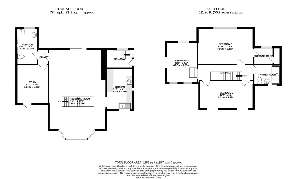 Floorplan for Conway Street, Brecon, Powys