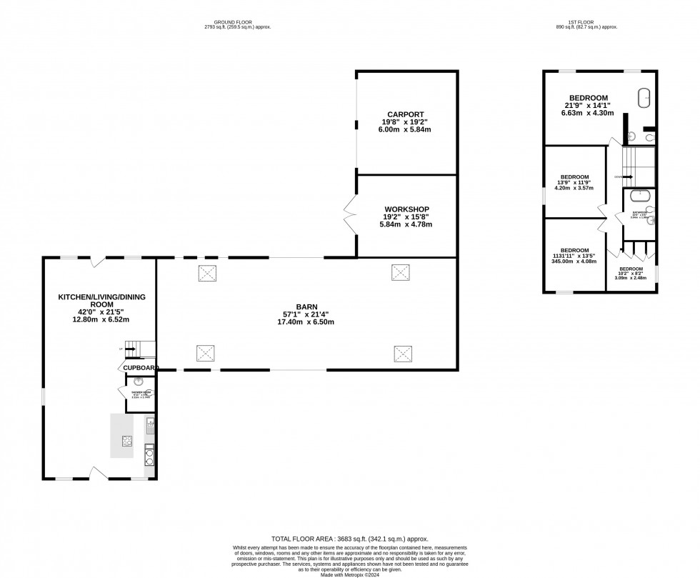 Floorplan for Brecon, Powys