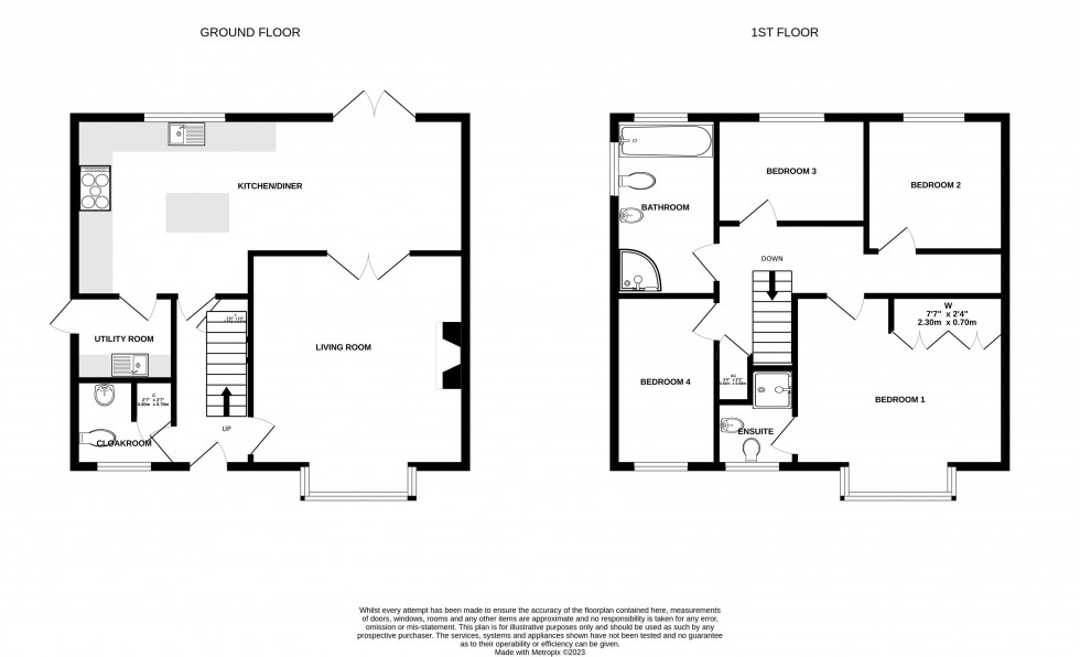 Floorplan for Llanfaes, Brecon, Powys