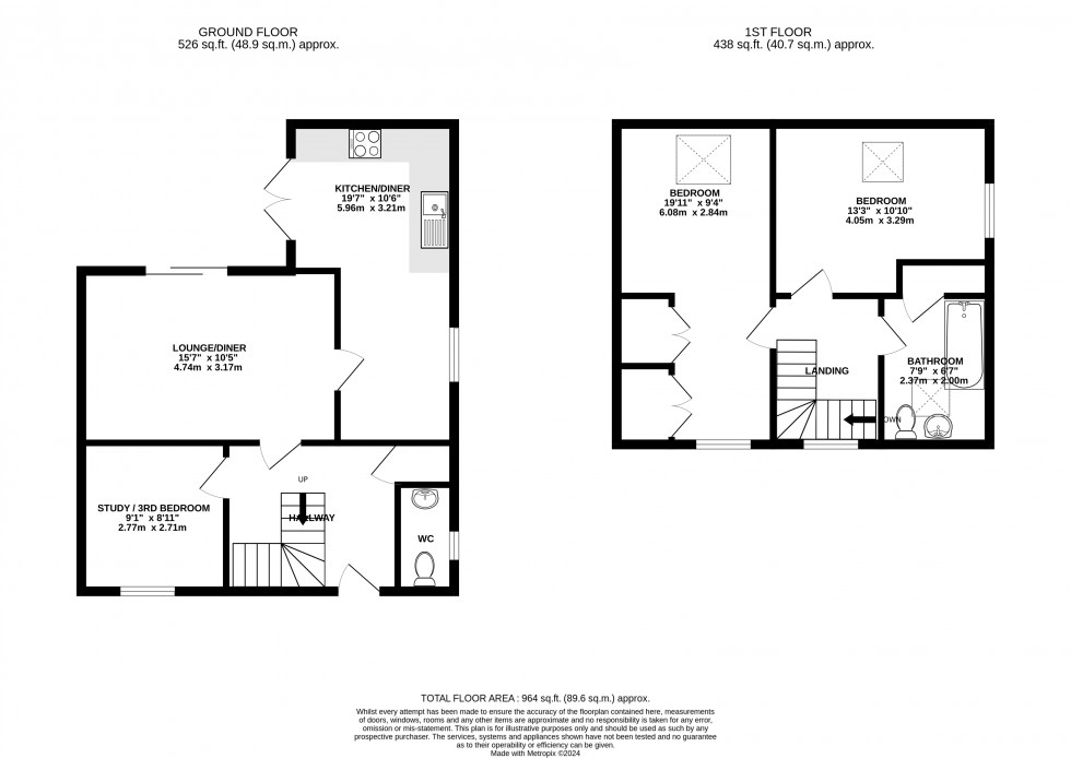 Floorplan for Pontwilym, Brecon, Powys