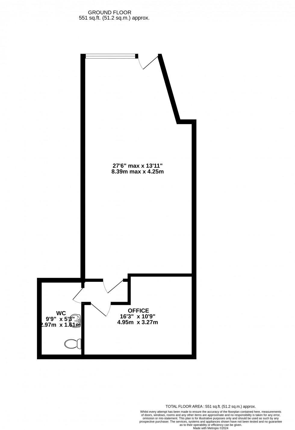 Floorplan for Church Lane, Brecon, Powys