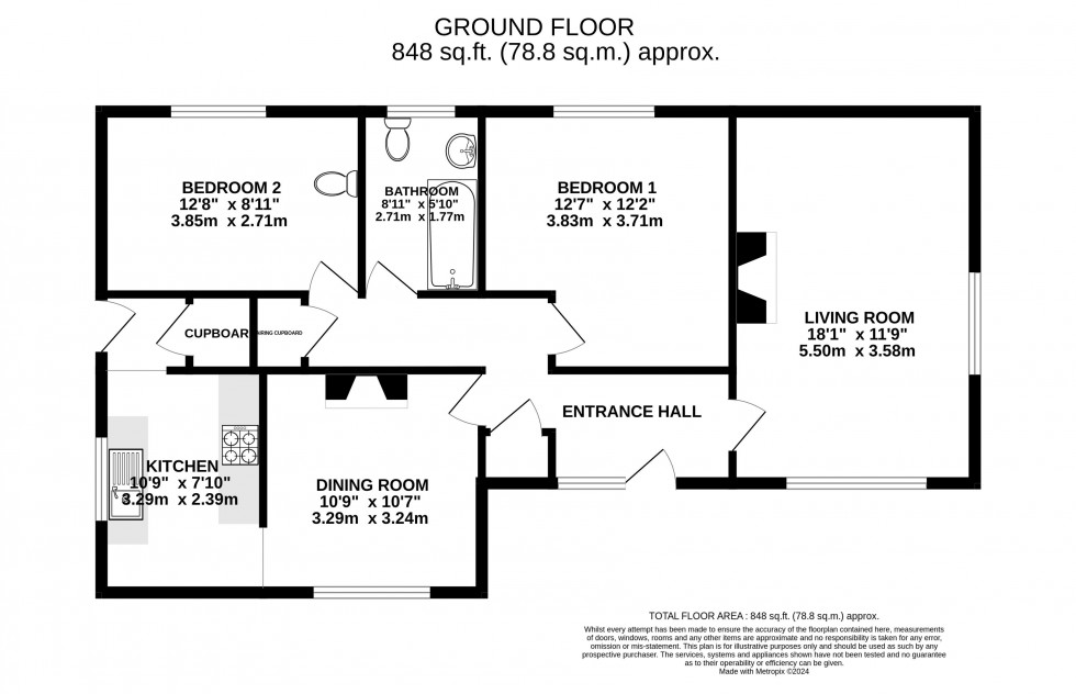 Floorplan for Clydach, Abergavenny, Monmouthshire