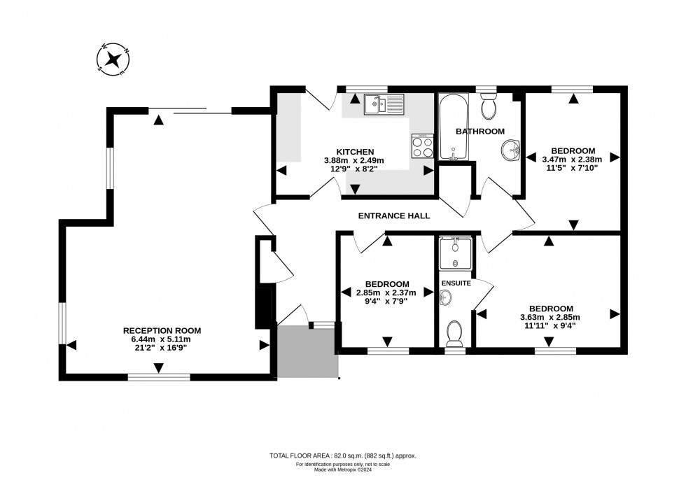 Floorplan for Cefnllys Lane, Llandrindod Wells, Powys