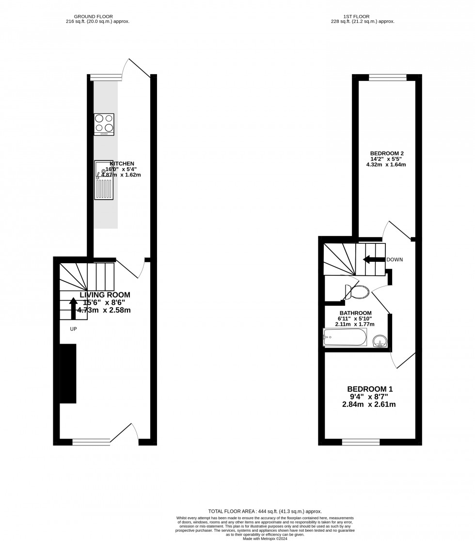 Floorplan for Church Street, Brecon, Powys