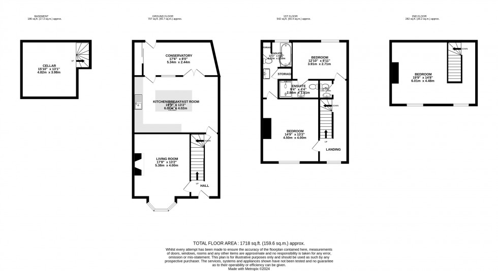 Floorplan for Brecon Road, Abergavenny, Monmouthshire