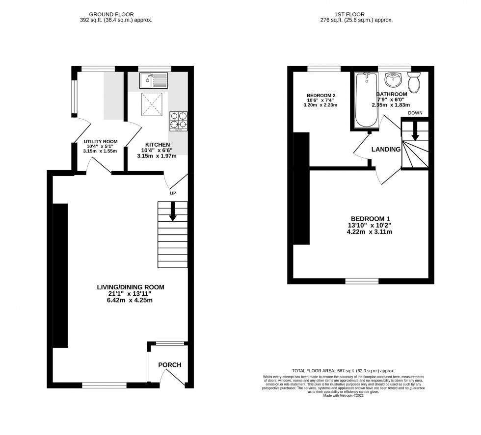 Floorplan for Prospect Road, Abergavenny, Monmouthshire