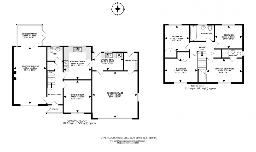 Floorplan for Cefnllys Lane, Llandrindod Wells, Powys