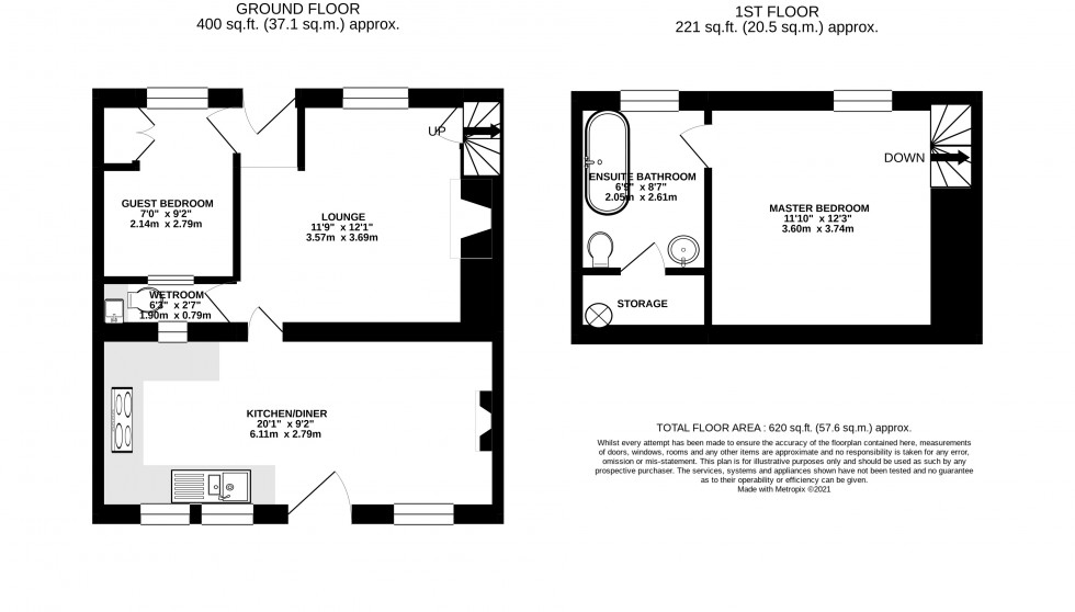 Floorplan for Llanelly Hill, Abergavenny, Monmouthshire