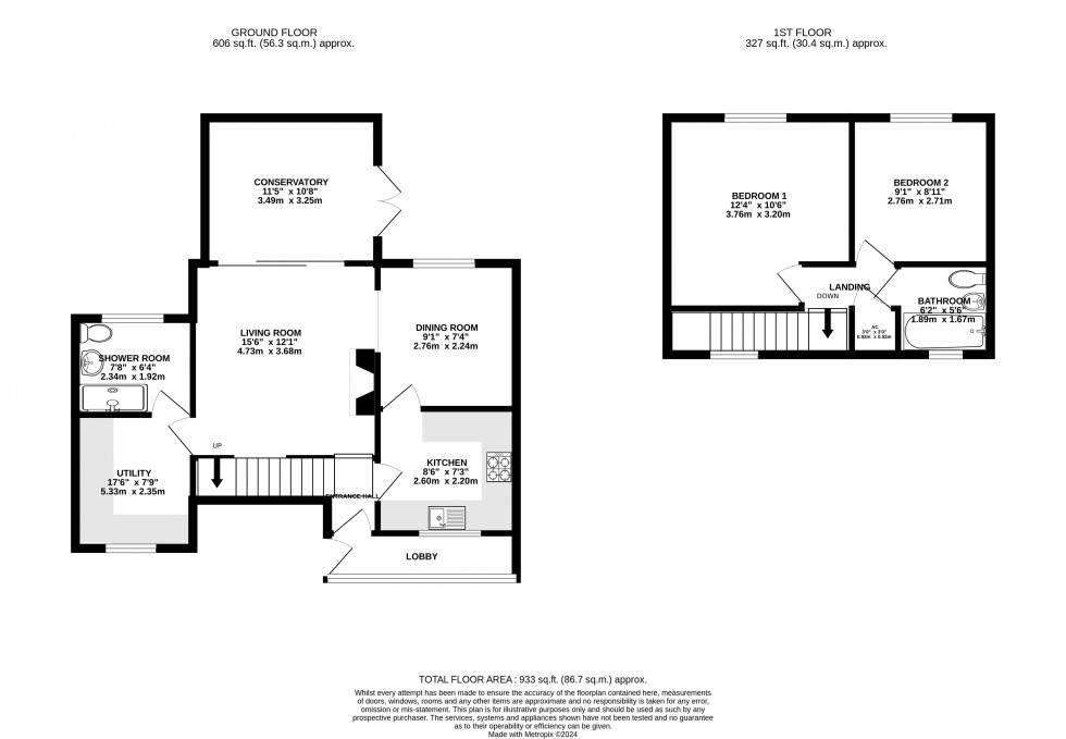 Floorplan for Pontwilym, Brecon, Powys