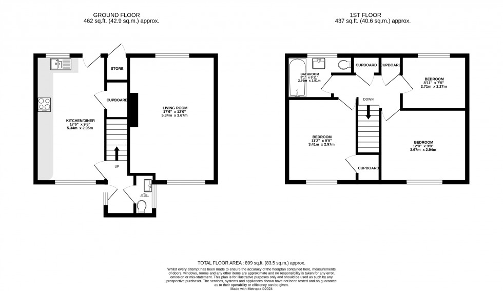 Floorplan for Dan Y Crug, Brecon, Powys