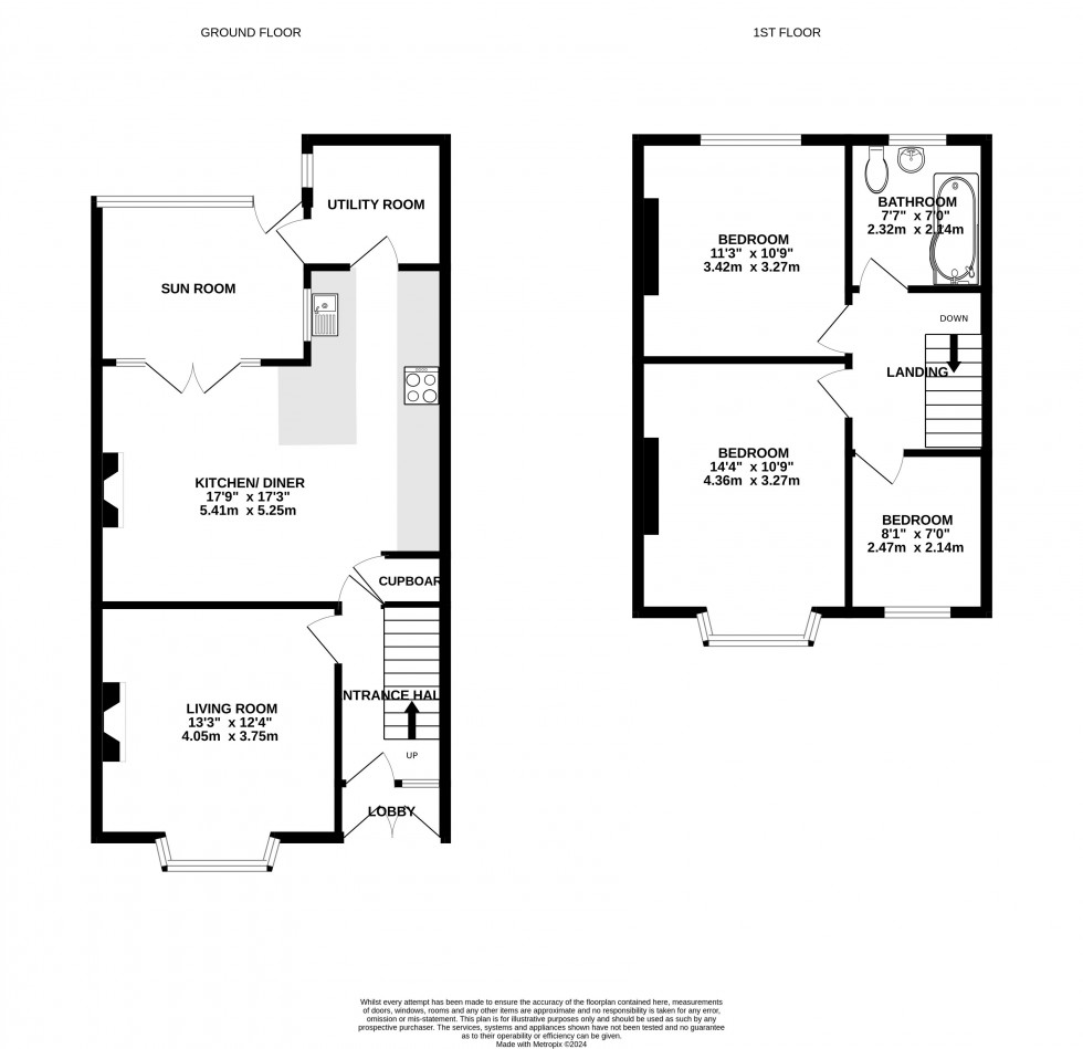 Floorplan for Cradoc Road, Brecon, Powys