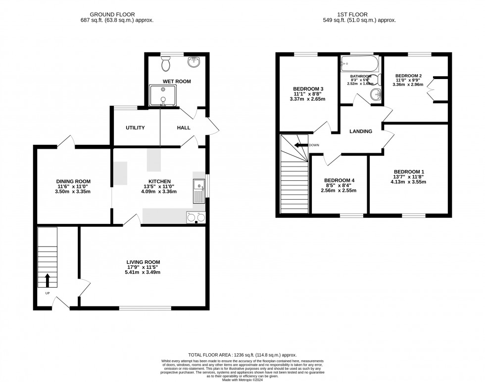 Floorplan for Llangorse, Brecon, Powys