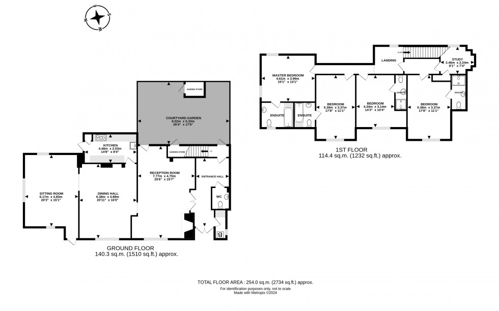 Floorplan for Crossgates, Llandrindod Wells, Powys