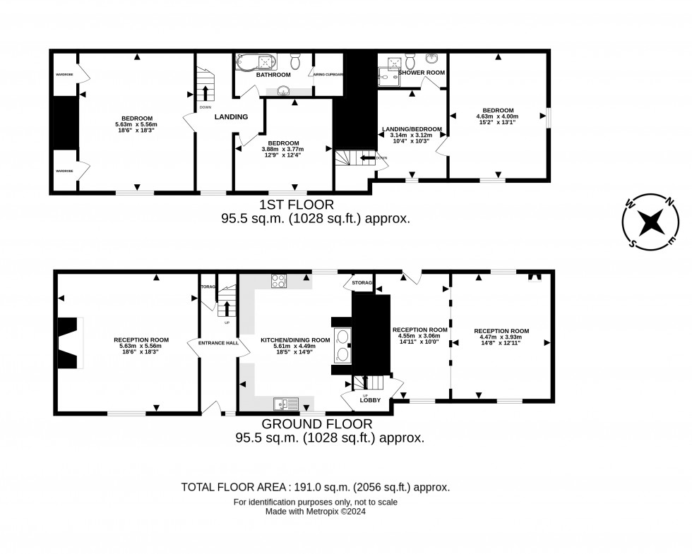 Floorplan for Llandeilo Graban, Builth Wells, Powys