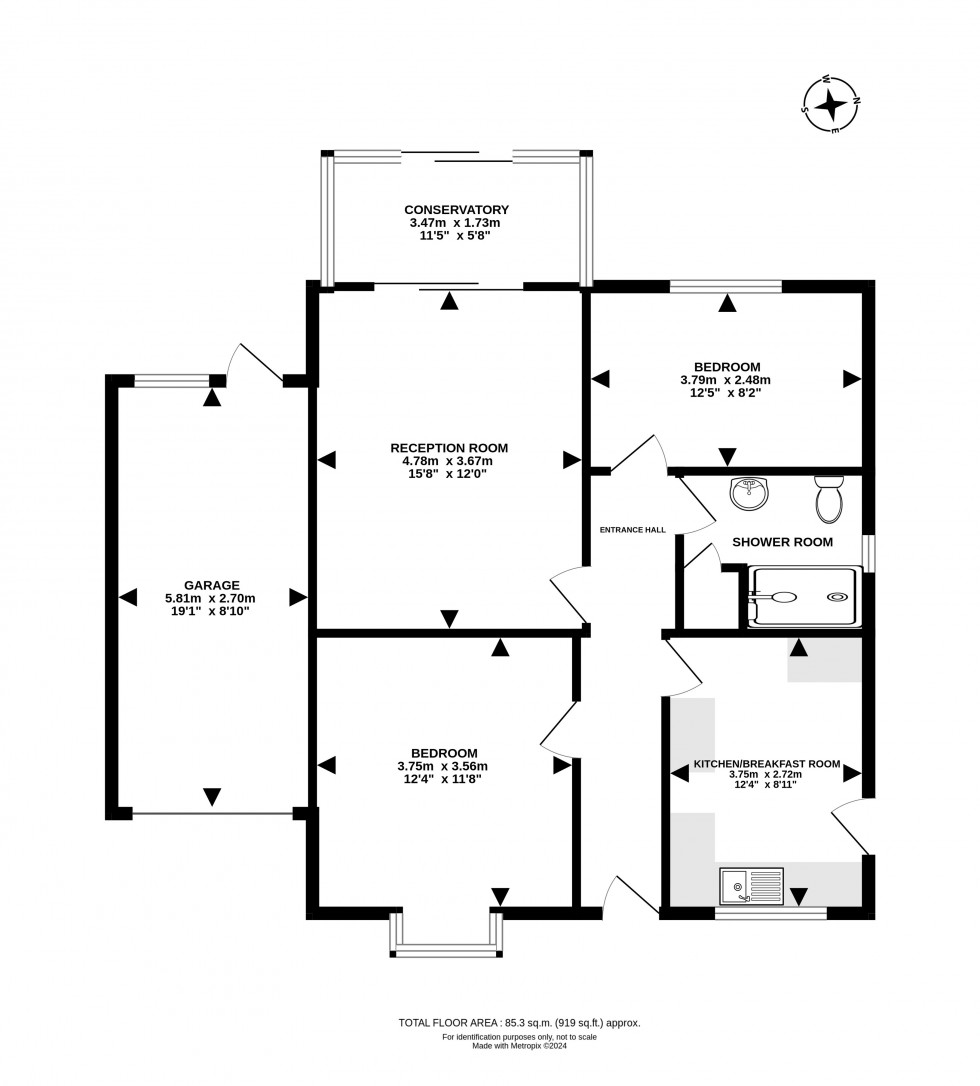 Floorplan for Newbridge-on-Wye, Llandrindod Wells, Powys