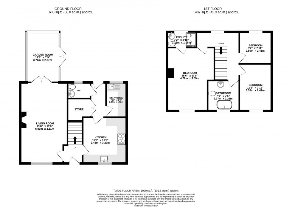 Floorplan for Trecastle, Brecon, Powys