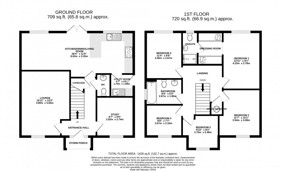 Floorplan for The Green, Crickhowell, Powys