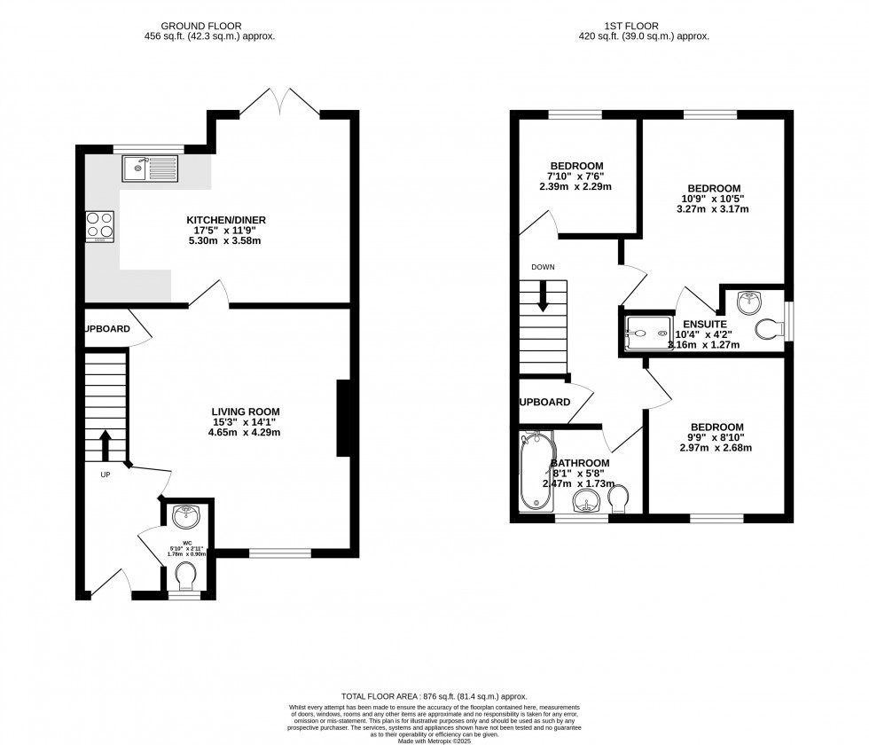 Floorplan for Llyswen, Brecon, Powys