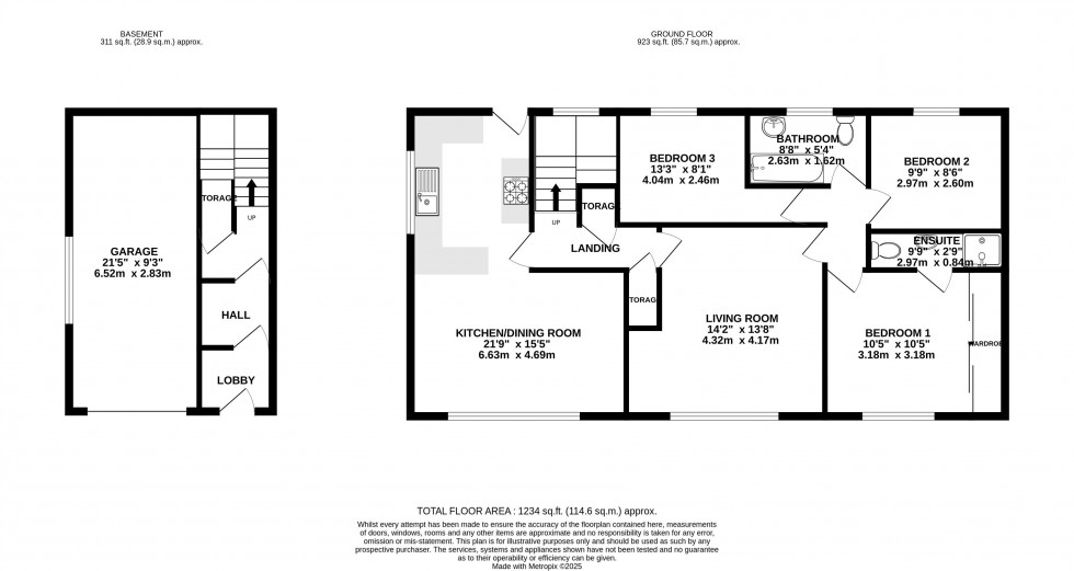 Floorplan for Brynmawr, Ebbw Vale, Blaenau Gwent