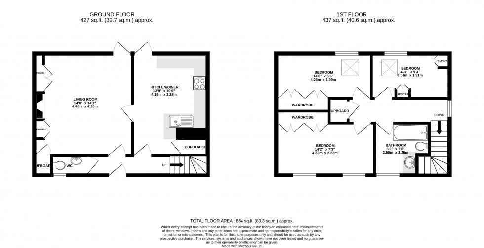 Floorplan for Pencelli, Brecon, Powys