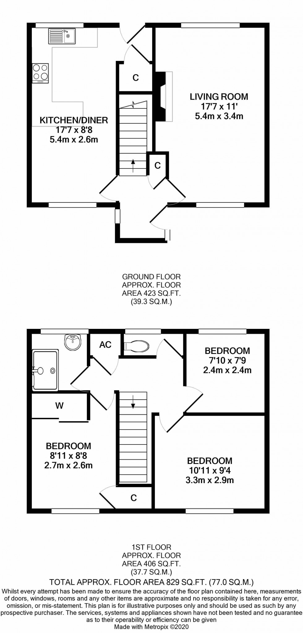 Floorplan for Dan Y Crug, Brecon, Powys