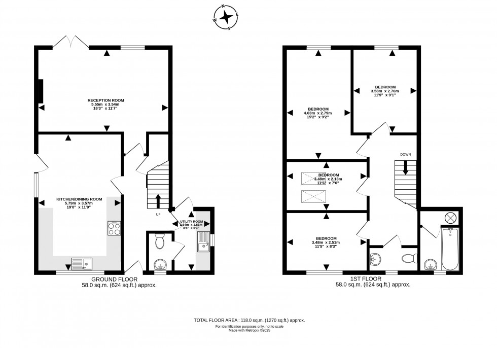 Floorplan for Oxford Road, Llandrindod Wells, Powys