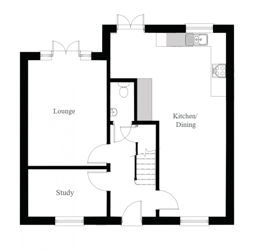 Floorplan for Govilon, Abergavenny, Monmouthshire