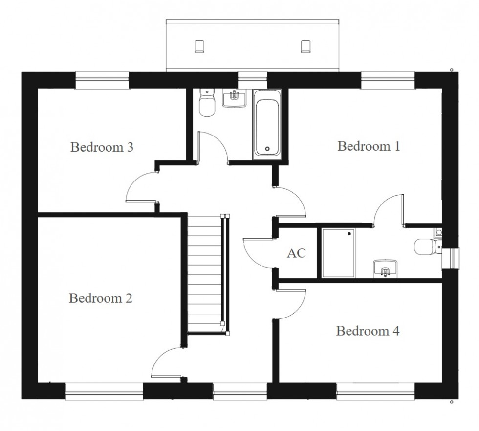 Floorplan for Govilon, Abergavenny, Monmouthshire