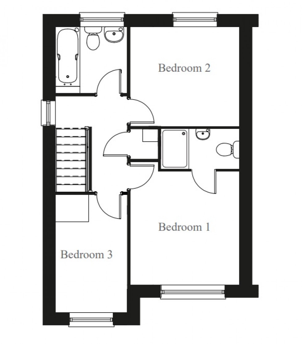 Floorplan for Govilon, Abergavenny, Monmouthshire