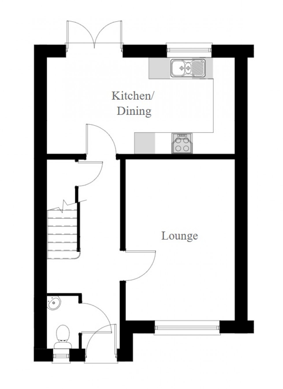 Floorplan for Govilon, Abergavenny, Monmouthshire