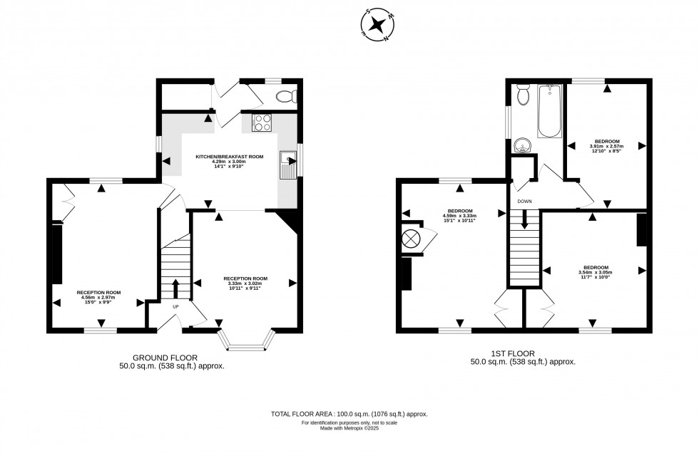 Floorplan for Western Grove, Builth Wells, Powys